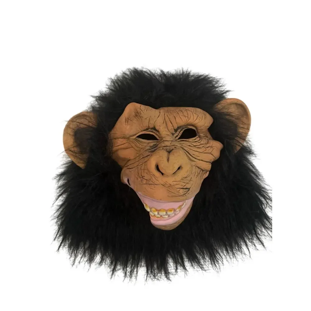 Chimp monkey Gorilla Latex Mask Halloween Handmade Animal Dress up costume